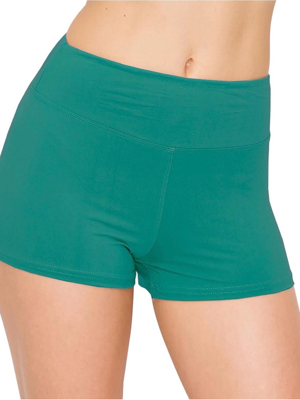 New Yoga teal Shorts for Women High Waisted Workout Biker booty Shorts sz AXS